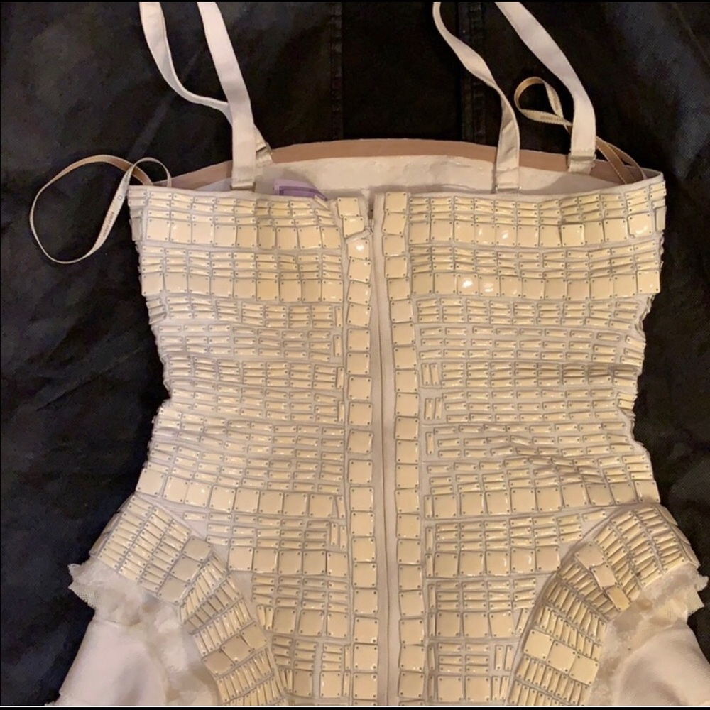 Herve Leger - Runway Off White Nude Dress - Picture 7 of 8